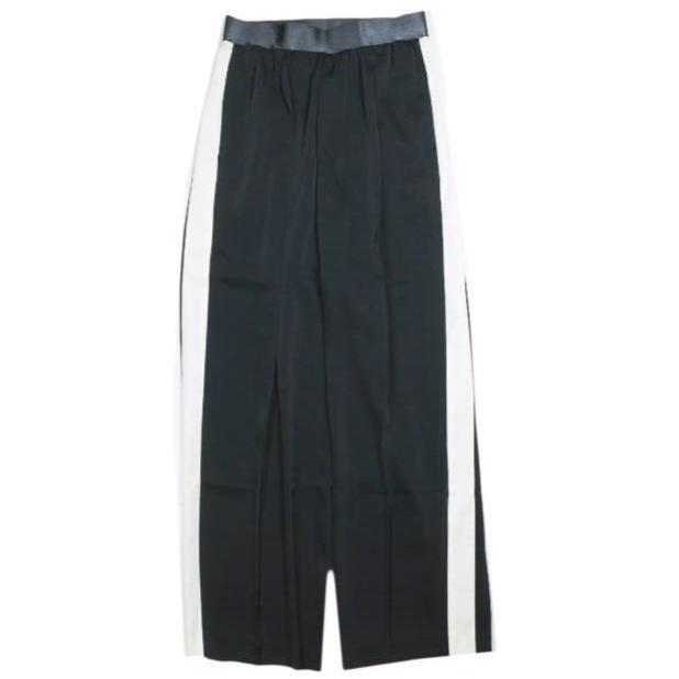 ASTRAET アストラット 日本製 CU/N サテン ソクショウ ワイドパンツ 5414-202-0415 00 NAVY UNITED ARROWS 側章 サイドライン ボトムス | 