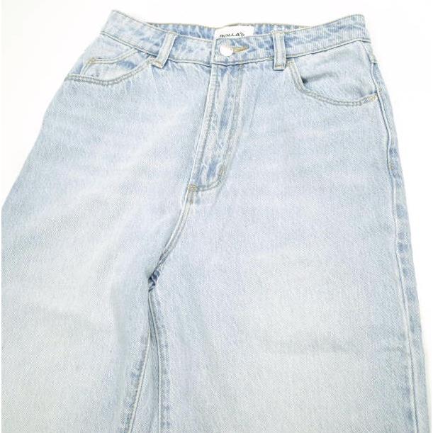 ROLLA'S ローラーズ HEIDI JEAN ANKLE LYOCELL BLUE ワイドストレートデニムパンツ R31J39 25 Light Blue ジップフライ ジーンズ ボトムス |  | 03