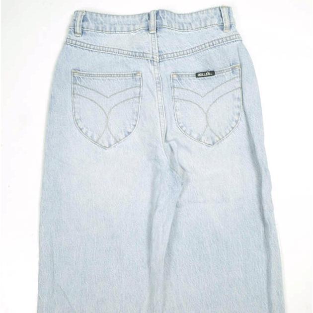 ROLLA'S ローラーズ HEIDI JEAN ANKLE LYOCELL BLUE ワイドストレートデニムパンツ R31J39 25 Light Blue ジップフライ ジーンズ ボトムス |  | 05