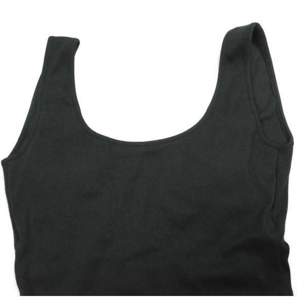 H BEAUTY＆YOUTH エイチ 日本製 COTTON TERECO TANK TOP BODYSUITS コットンテレコタンクトップボディスーツ 1617-299-5818 Free BLACK |  | 03