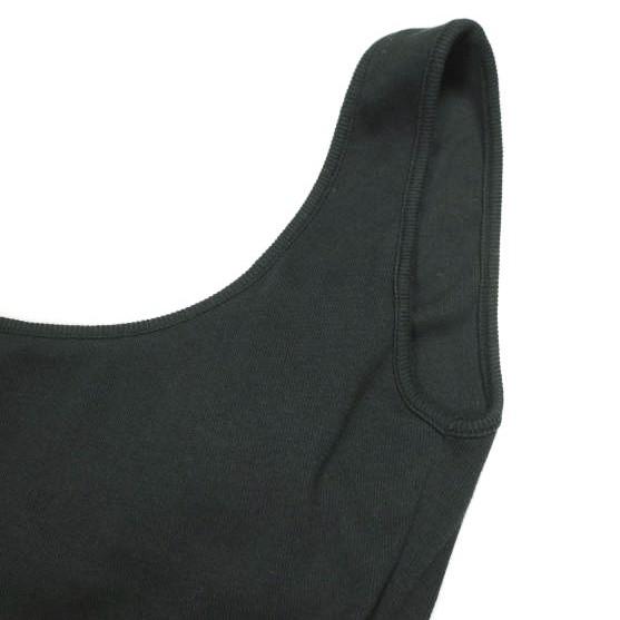H BEAUTY＆YOUTH エイチ 日本製 COTTON TERECO TANK TOP BODYSUITS コットンテレコタンクトップボディスーツ 1617-299-5818 Free BLACK |  | 04