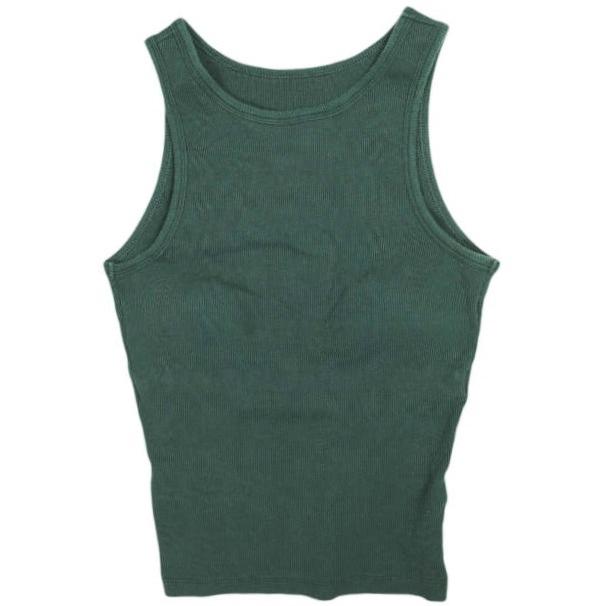 H BEAUTY＆YOUTH エイチ ビューティーアンドユース 日本製 COTTON RIB TANK TOP コットンリブタンクトップ 1617-222-5628 Free Dark Green | 