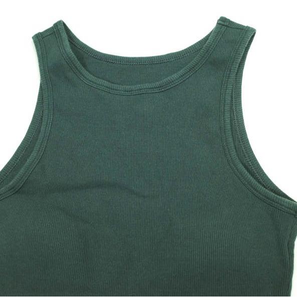 H BEAUTY＆YOUTH エイチ ビューティーアンドユース 日本製 COTTON RIB TANK TOP コットンリブタンクトップ 1617-222-5628 Free Dark Green |  | 03