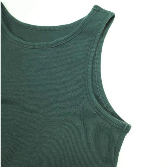 H BEAUTY＆YOUTH エイチ ビューティーアンドユース 日本製 COTTON RIB TANK TOP コットンリブタンクトップ 1617-222-5628 Free Dark Green |  | 04