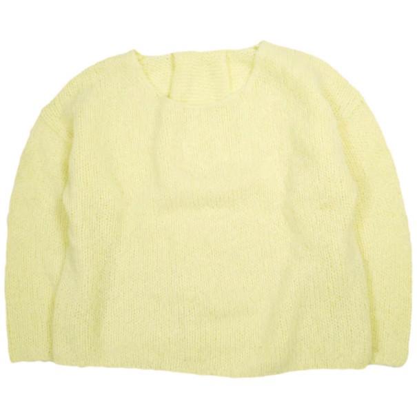 H BEAUTY＆YOUTH エイチ ビューティーアンドユース ウールアルパカブレンドニットプルオーバー 1613-199-3577 Free YELLOW セーター | 