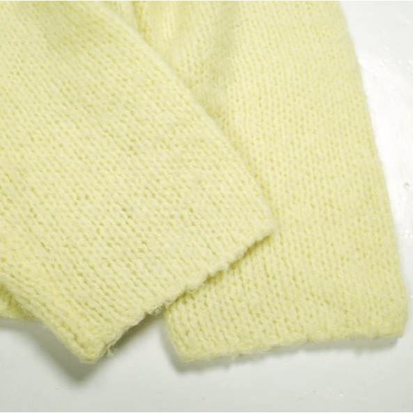 H BEAUTY＆YOUTH エイチ ビューティーアンドユース ウールアルパカブレンドニットプルオーバー 1613-199-3577 Free YELLOW セーター |  | 05