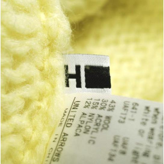 H BEAUTY＆YOUTH エイチ ビューティーアンドユース ウールアルパカブレンドニットプルオーバー 1613-199-3577 Free YELLOW セーター |  | 06