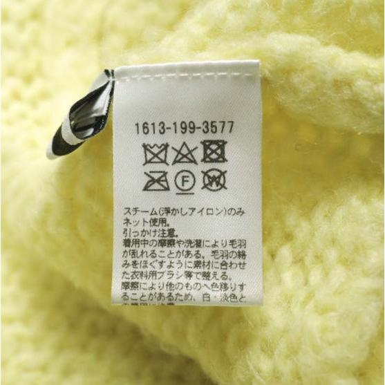 H BEAUTY＆YOUTH エイチ ビューティーアンドユース ウールアルパカブレンドニットプルオーバー 1613-199-3577 Free YELLOW セーター |  | 07