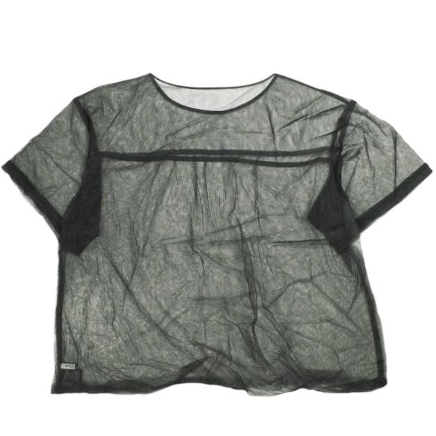 BEAUTY＆YOUTH UNITED ARROWS 23SS ナイロンチュール レイヤードショートスリーブプルオーバー ウォッシャブル 1621-199-1744 BLACK |  | 01