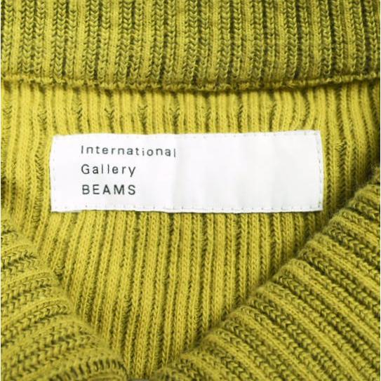 International Gallery BEAMS ビームス 25SS 日本製 ハーフジップ 畦編み ニットポロ 23-12-2004-262 S YELLOW IG 長袖 ポロシャツ |  | 04