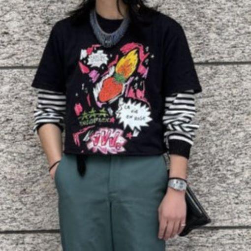 Veni Vedi Vici x International Gallery BEAMS ヴェニヴェディヴィチ 別注 FAUSTO カットオフTシャツ 23-04-0112-739 S BLACK 半袖 |  | 02