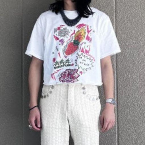 Veni Vedi Vici x International Gallery BEAMS ヴェニヴェディヴィチ 別注 FAUSTO カットオフTシャツ 23-04-0112-739 S WHITE 半袖 |  | 02