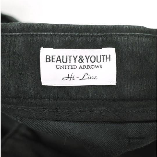 BEAUTY＆YOUTH UNITED ARROWS ビューティーアンドユース 24SS HI-LINE コットンスラックス 1214-177-9095 L BLACK 1タック チノパンツ |  | 03