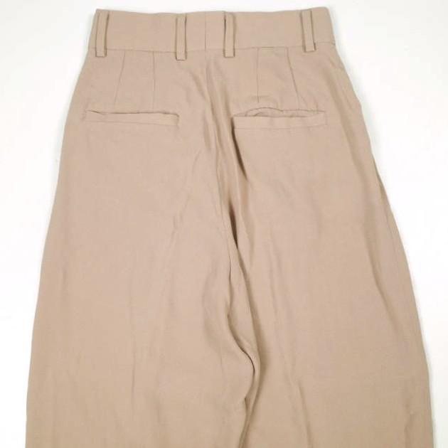 6 ROKU BEAUTY＆YOUTH ロク ビューティーアンドユース GEORGETTE TUCK PANTS ジョーゼットタックパンツ 8614-202-0175 34 BEIGE g26142 |  | 06