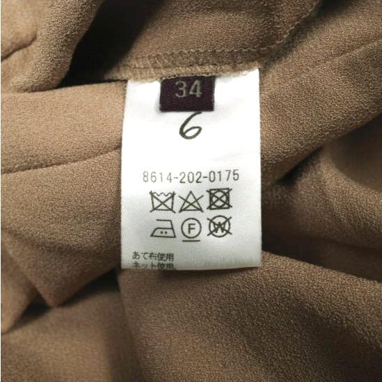 6 ROKU BEAUTY＆YOUTH ロク ビューティーアンドユース GEORGETTE TUCK PANTS ジョーゼットタックパンツ 8614-202-0175 34 BEIGE g26142 |  | 09
