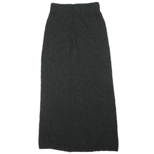 anuke アンヌーク 24AW Knotyarn Knit Skirt ノットヤーンニットスカート 62420801 36 BLACK ロング マキシ ボトムス g26147 | 