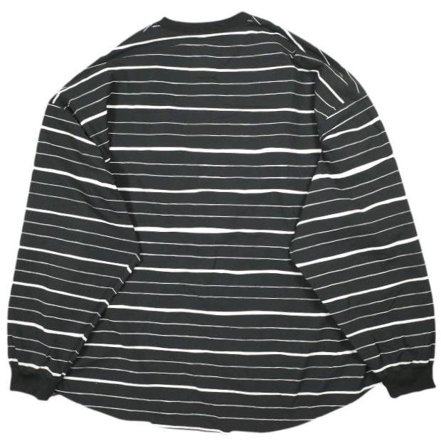 Stripes For Creative ストライプフォークリエイティブ S.F.C 25AW SUPER BIG MIX STRIPE LS NYLON TEE ロングスリーブTシャツ L BLACK |  | 01