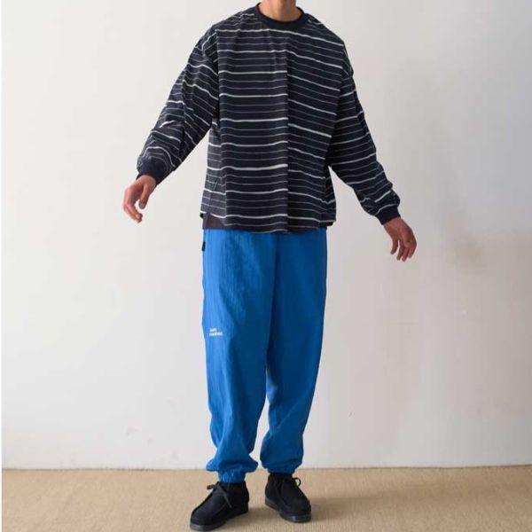 Stripes For Creative ストライプフォークリエイティブ S.F.C 25AW SUPER BIG MIX STRIPE LS NYLON TEE ロングスリーブTシャツ L BLACK |  | 02