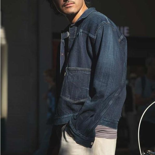 HERILL ヘリル 25AW 日本製 Islanddenim XX Jacket アイランドデニム 1st ジャケット 25-011-HL-8040-30 3 Vintage Worn Gジャン Tバック |  | 02