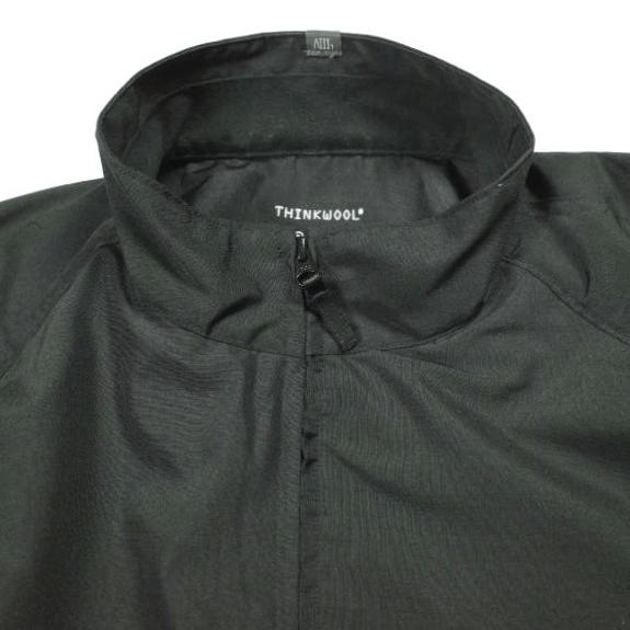 THINKWOOL シンクウール 24AW TW SHOWERPROOF JACKET TW シャワープルーフジャケット TW011-04-24A 7(XL) BLACK スタンドカラー ブルゾン |  | 04