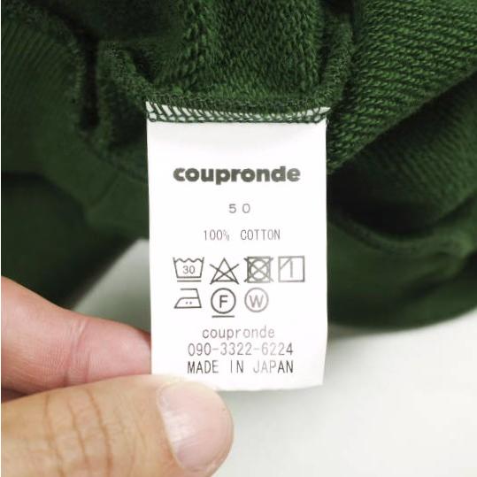 coupronde クープロンド 25AW 日本製 SUVIN COTTON HOODIE スビンコットン スウェットプルオーバーパーカー 50 GREEN 裏毛 トップス g26176 |  | 07