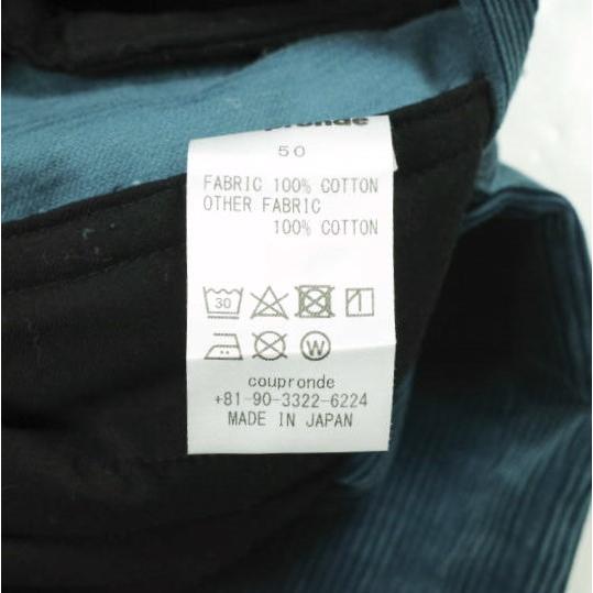 coupronde クープロンド 24AW 日本製 corduroy pants 2タックコーデュロイパンツ 50 blue ボトムス g26177 |  | 08