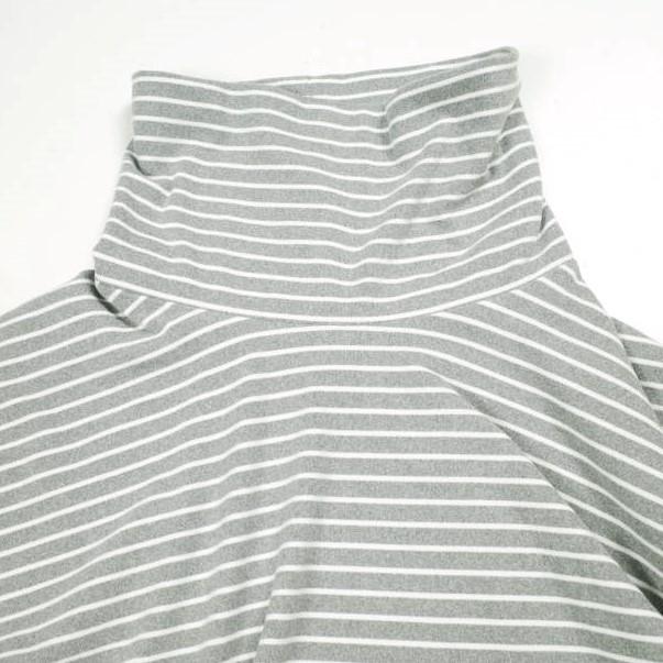 URBAN RESEARCH アーバンリサーチ 23AW 起毛ボーダールーズタートルTシャツ UR37-11B006 L LT.GRAY 長袖 ロングスリーブ タートルネック |  | 03