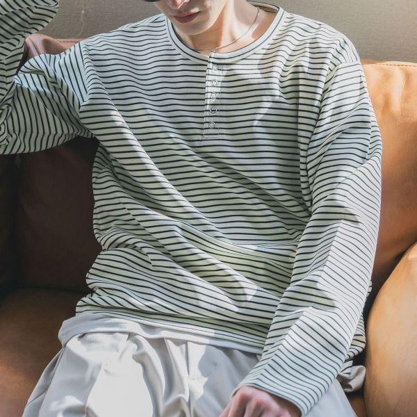 SENSE OF PLACE by URBAN RESEARCH センスオブプレイス 26SS ボーダーヘンリーネックロングTシャツ AA26130-1011014 L IVORY/BLACK 長袖 |  | 02
