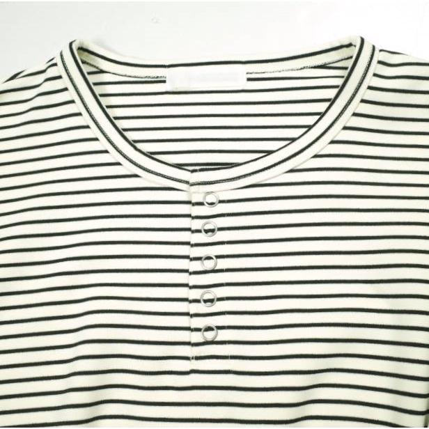 SENSE OF PLACE by URBAN RESEARCH センスオブプレイス 26SS ボーダーヘンリーネックロングTシャツ AA26130-1011014 L IVORY/BLACK 長袖 |  | 03