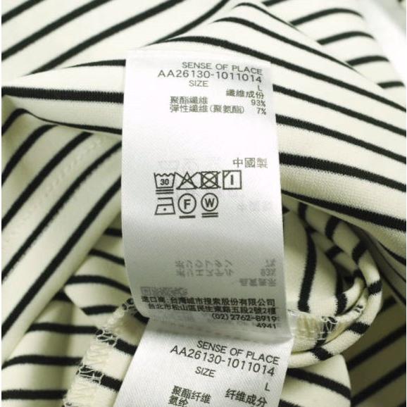 SENSE OF PLACE by URBAN RESEARCH センスオブプレイス 26SS ボーダーヘンリーネックロングTシャツ AA26130-1011014 L IVORY/BLACK 長袖 |  | 07
