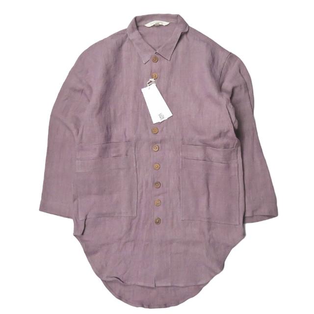 新品 Lanefortyfive レーンフォーティーファイブ M510 - Summer Coat リネンステンカラーコート 40 Rose Wood サマーコート アウター g2620 | 