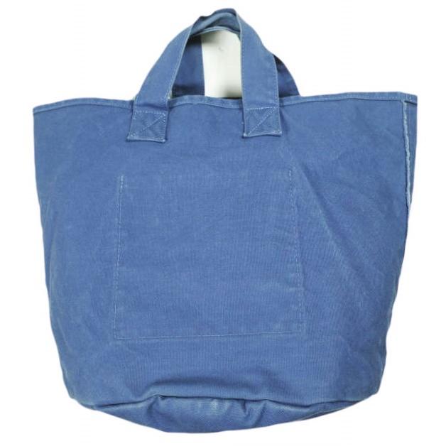 tao COMME des GARCONS タオ コムデギャルソン 24SS 日本製 綿キャンパスパラフィン加工製品洗トートバッグ TM-K202 BLUE Tricot トリコ |  | 01