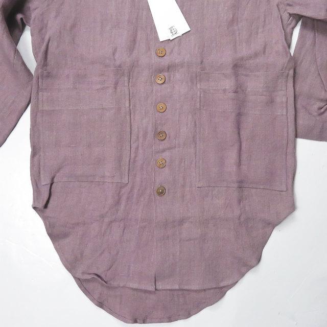 新品 Lanefortyfive レーンフォーティーファイブ M510 - Summer Coat リネンステンカラーコート 40 Rose Wood サマーコート アウター g2620 |  | 05