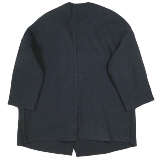 UNUSED アンユーズド 16AW 日本製 Collarless Coat BIGシルエット ウールノーカラーストラップコート US1214 00 ネイビー レディース |  | 01