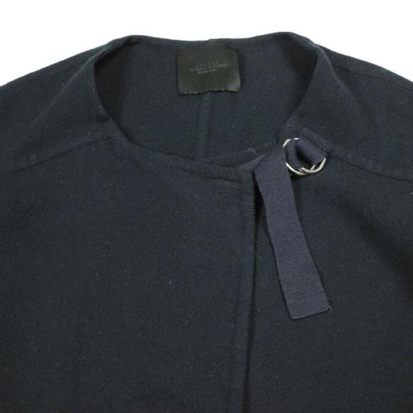 UNUSED アンユーズド 16AW 日本製 Collarless Coat BIGシルエット ウールノーカラーストラップコート US1214 00 ネイビー レディース |  | 02