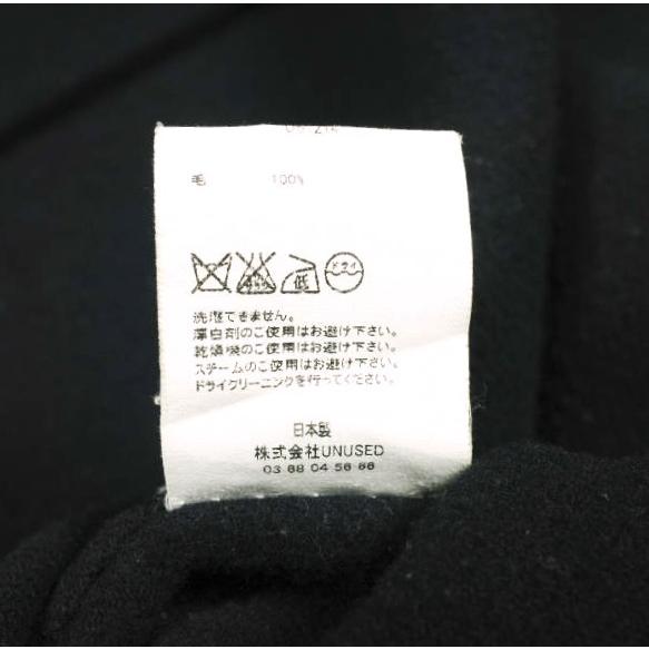 UNUSED アンユーズド 16AW 日本製 Collarless Coat BIGシルエット ウールノーカラーストラップコート US1214 00 ネイビー レディース |  | 06