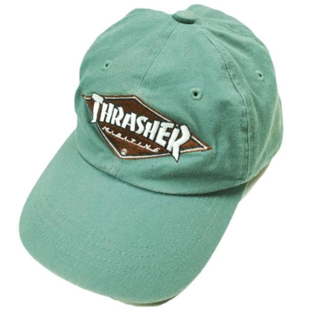 THRASHER x green label relaxing スラッシャー グリーンレーベルリラクシング 別注 キッズ ツイルベースボールキャップ GL-24TR02 KELLY | 