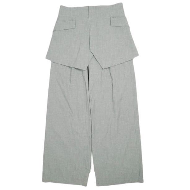 ADAM ET ROPE アダムエロペ 23SS サステナブル コルセットコンビセミワイドパンツ GAS03060 36 グレー スラックス ボトムス g26235 | 