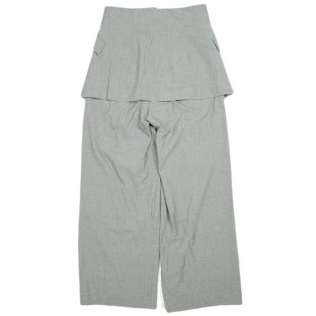 ADAM ET ROPE アダムエロペ 23SS サステナブル コルセットコンビセミワイドパンツ GAS03060 36 グレー スラックス ボトムス g26235 |  | 01