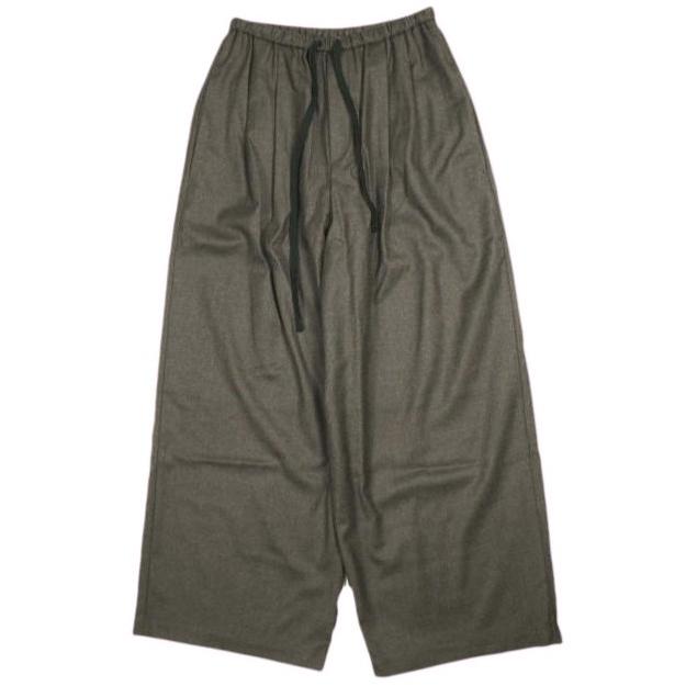 ADAM ET ROPE アダムエロペ 25AW ウールフラノ イージースラックス GAS25140 36 ダークブラウン 2タック パンツ ボトムス g26237 | 