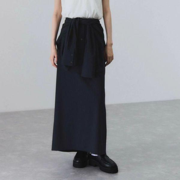 ADAM ET ROPE アダムエロペ 25AW 接触冷感 マルチWAYレイヤードシャツ