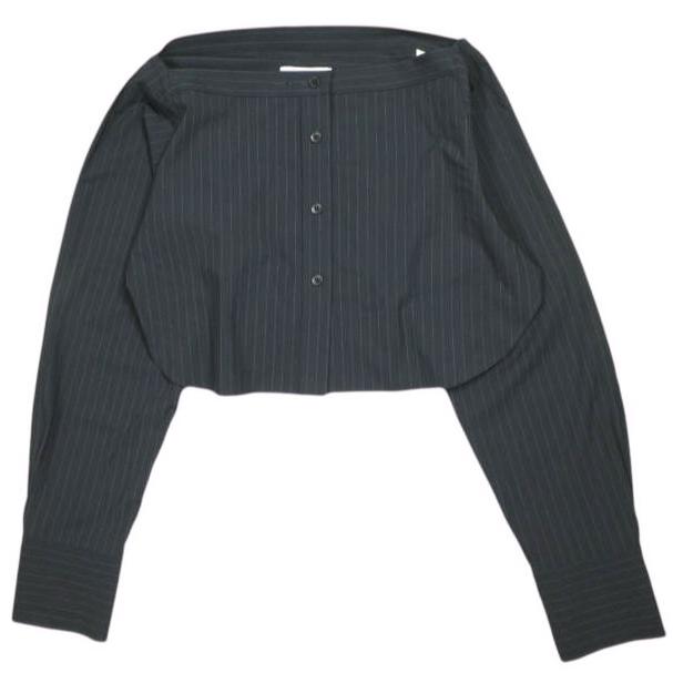 ADAM ET ROPE アダムエロペ 25AW 接触冷感 マルチWAYレイヤードシャツスカート GAC25030 36 ネイビー ピンストライプ セットアップ g26239 |  | 03