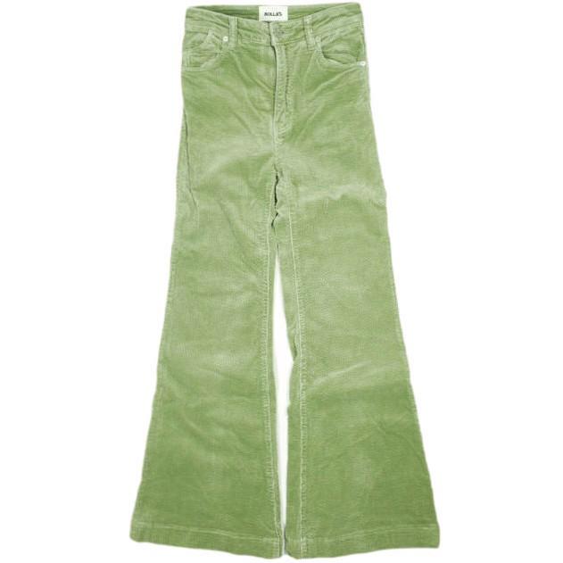 ROLLA'S ローラーズ EASTCOAST FLARE-FERN CORD ハイライズコーデュロイフレアパンツ 14204 25 GREEN ブーツカット ストレッチ ボトムス | 