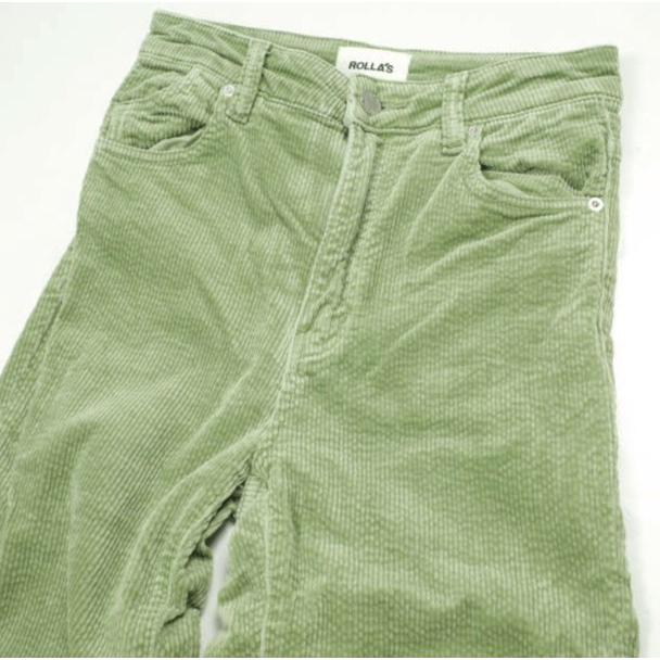 ROLLA'S ローラーズ EASTCOAST FLARE-FERN CORD ハイライズコーデュロイフレアパンツ 14204 25 GREEN ブーツカット ストレッチ ボトムス |  | 04