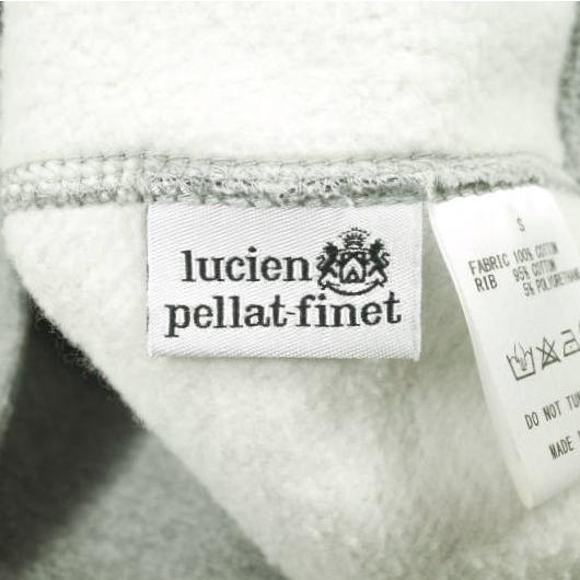 Lucien Pellat-Finet ルシアンペラフィネ 日本製 LPFロゴ スカル＆ボルト 裏起毛ラグランスウェット S GRAY トレーナー プルオーバー |  | 05