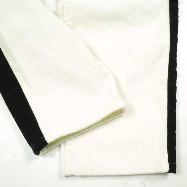 Lucien Pellat-Finet ルシアンペラフィネ 日本製 サイドラインストレッチコーデュロイパンツ 28 OFF WHITE スリム ボトムス g26271 |  | 07