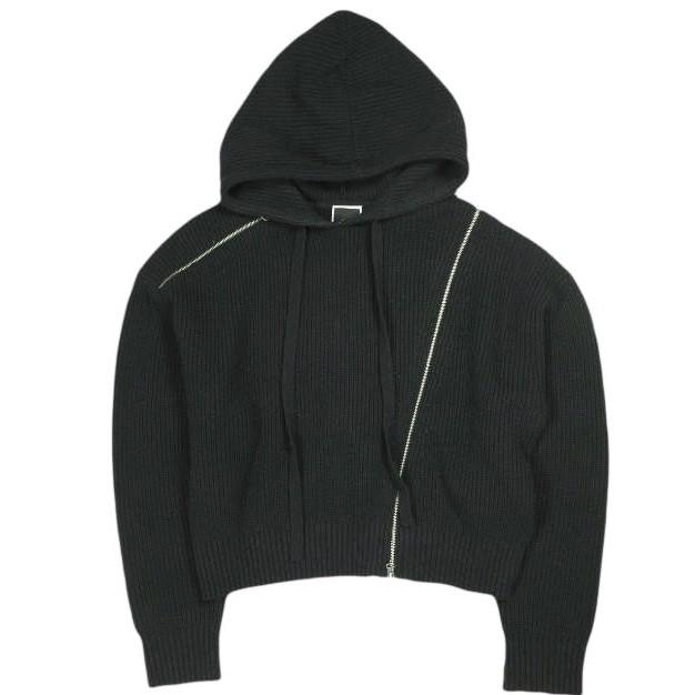 KITH NYC キスニューヨークシティ 25AW Women Juni Zipper Sweater Hoodie ジッパー付きセーターパーカー 25080061000540 XS BLACK ニット | 