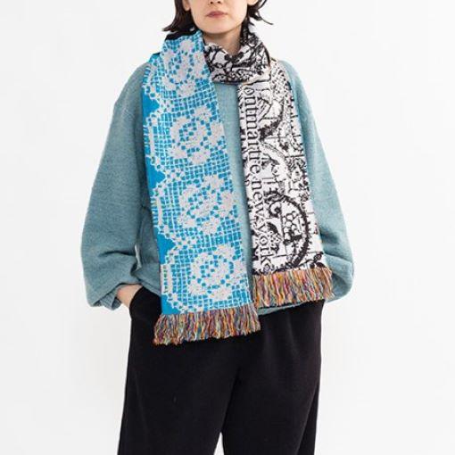 Montmartre New York モンマルトルニューヨーク Pure Memories Scarf フリンジマフラー MULTI ニット スカーフ g26280 |  | 02
