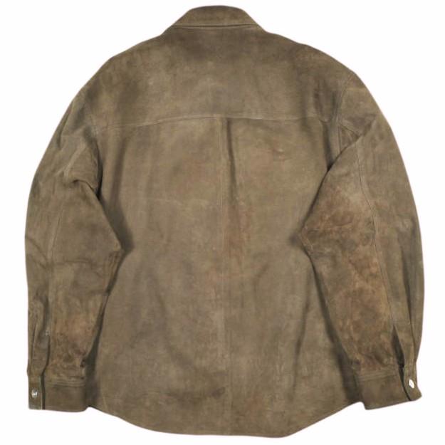 KITH NYC キスニューヨークシティ 25AW Suede Apollo Shirt スエードアポロシャツ 2505006000530 M Derby ラムレザージャケット トップス |  | 01