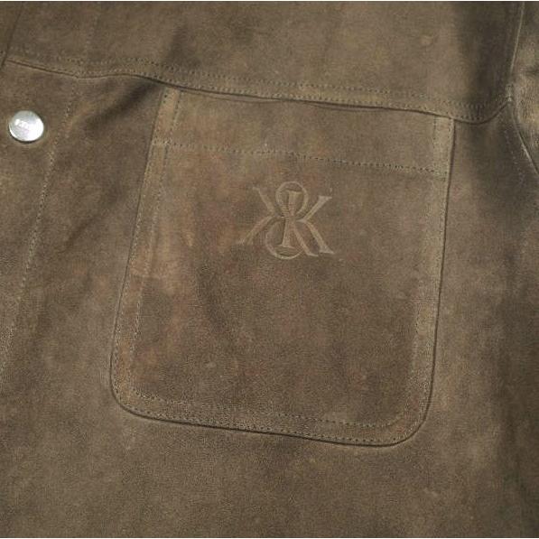KITH NYC キスニューヨークシティ 25AW Suede Apollo Shirt スエードアポロシャツ 2505006000530 M Derby ラムレザージャケット トップス |  | 04
